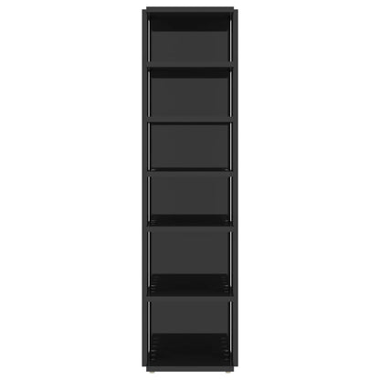 Scarpiere 2 pz Nero Lucido 27,5x27x102 cm