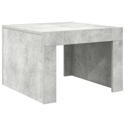 Tavolino da Salotto Grigio Cemento 50x50x35 cm in Truciolato