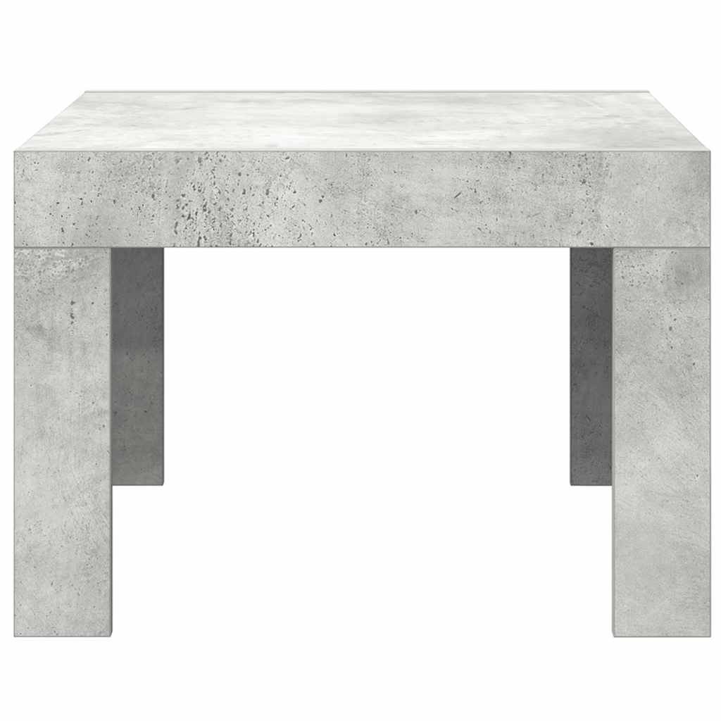 Tavolino da Salotto Grigio Cemento 50x50x35 cm in Truciolato