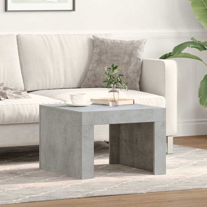 Tavolino da Salotto Grigio Cemento 50x50x35 cm in Truciolato