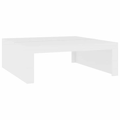 Tavolino da Salotto Bianco 100x100x35 cm Truciolato