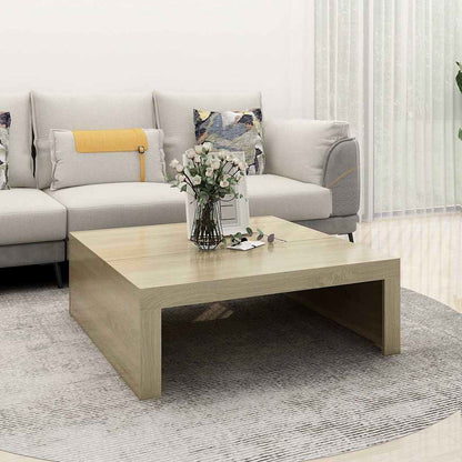 Tavolino da Salotto Rovere Sonoma 100x100x35 cm in Truciolato