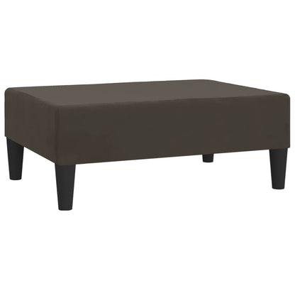Poggiapiedi Grigio Scuro 78x56x32 cm in Velluto