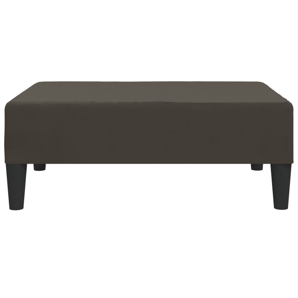 Poggiapiedi Grigio Scuro 78x56x32 cm in Velluto