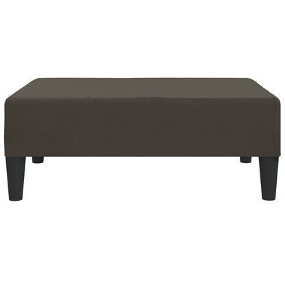 Poggiapiedi Grigio Scuro 78x56x32 cm in Velluto