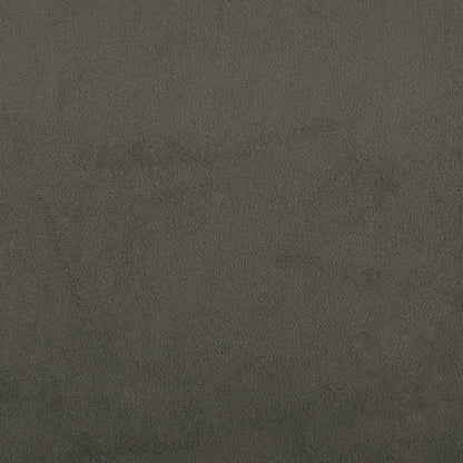 Poggiapiedi Grigio Scuro 78x56x32 cm in Velluto