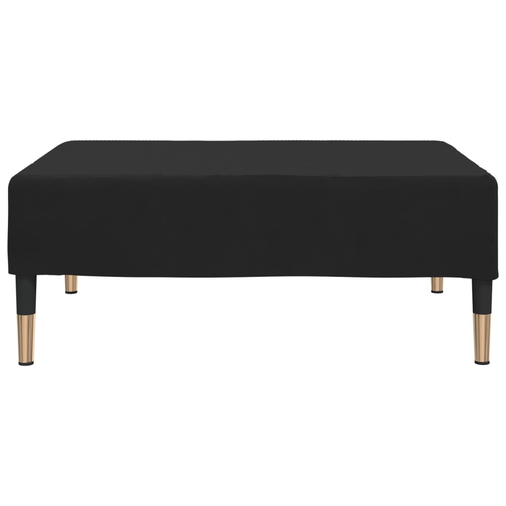 Poggiapiedi Nero 78x56x32 cm in Velluto