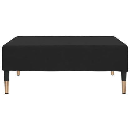 Poggiapiedi Nero 78x56x32 cm in Velluto