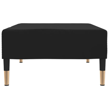 Poggiapiedi Nero 78x56x32 cm in Velluto
