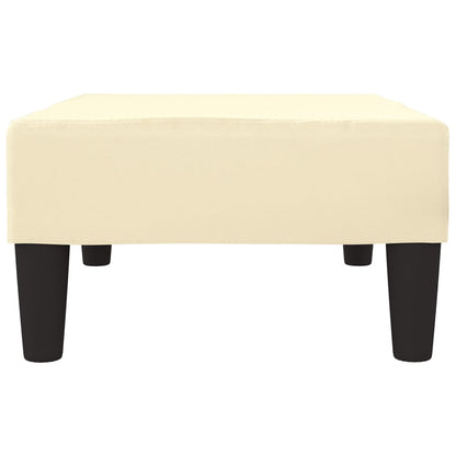 Poggiapiedi Crema 78x56x32 cm in Similpelle