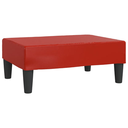 Poggiapiedi Rosso Vino 78x56x32 cm in Similpelle