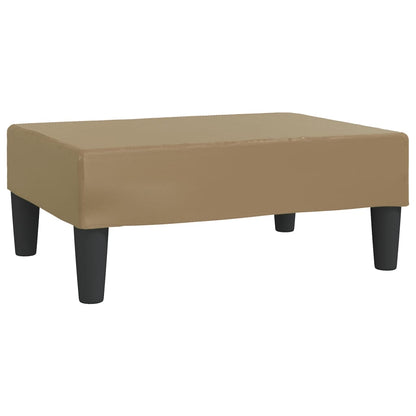 Poggiapiedi Cappuccino 78x56x32 cm in Similpelle