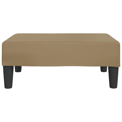 Poggiapiedi Cappuccino 78x56x32 cm in Similpelle