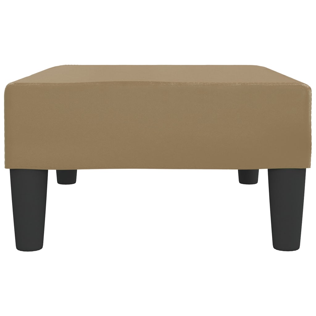 Poggiapiedi Cappuccino 78x56x32 cm in Similpelle