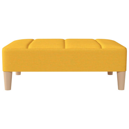 Poggiapiedi Giallo 78x56x32 cm in Tessuto