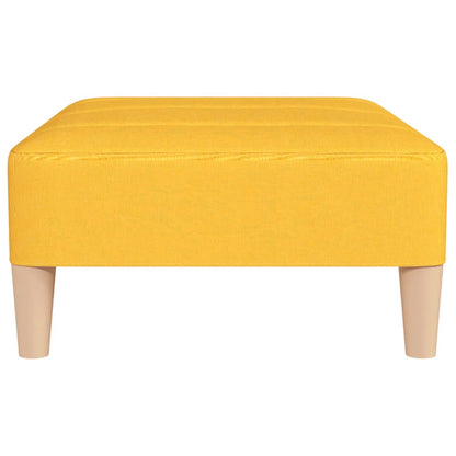 Poggiapiedi Giallo 78x56x32 cm in Tessuto