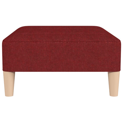 Poggiapiedi Rosso Vino 78x56x32 cm in Tessuto