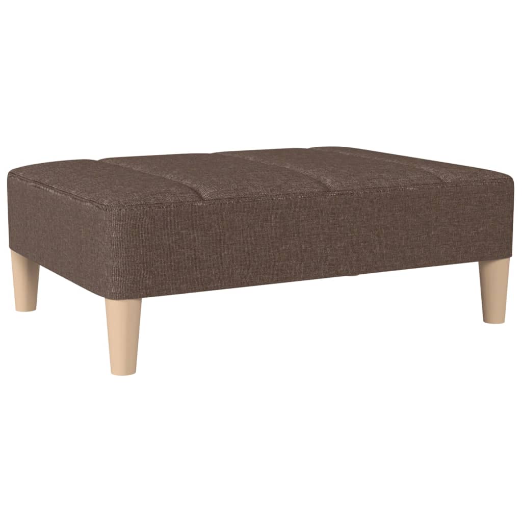 Poggiapiedi Tortora 78x56x32 cm in Tessuto