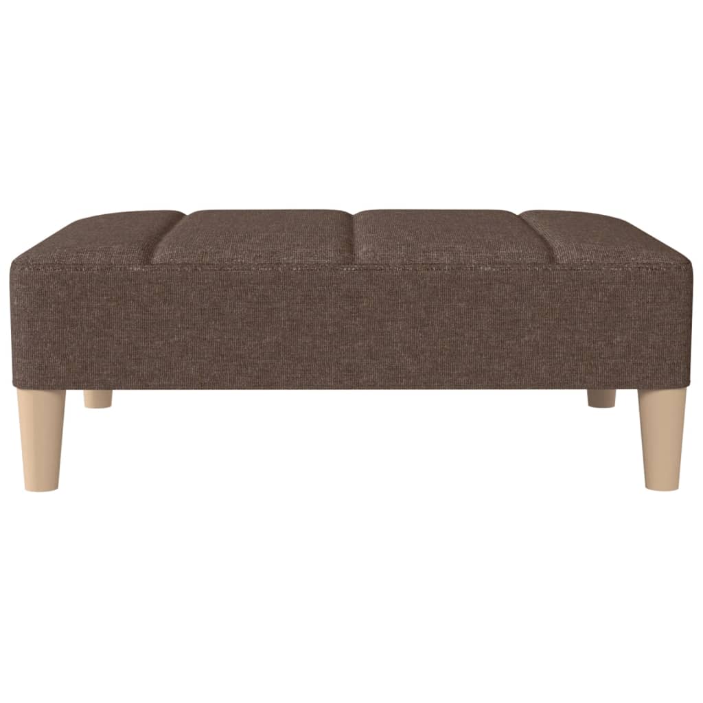 Poggiapiedi Tortora 78x56x32 cm in Tessuto
