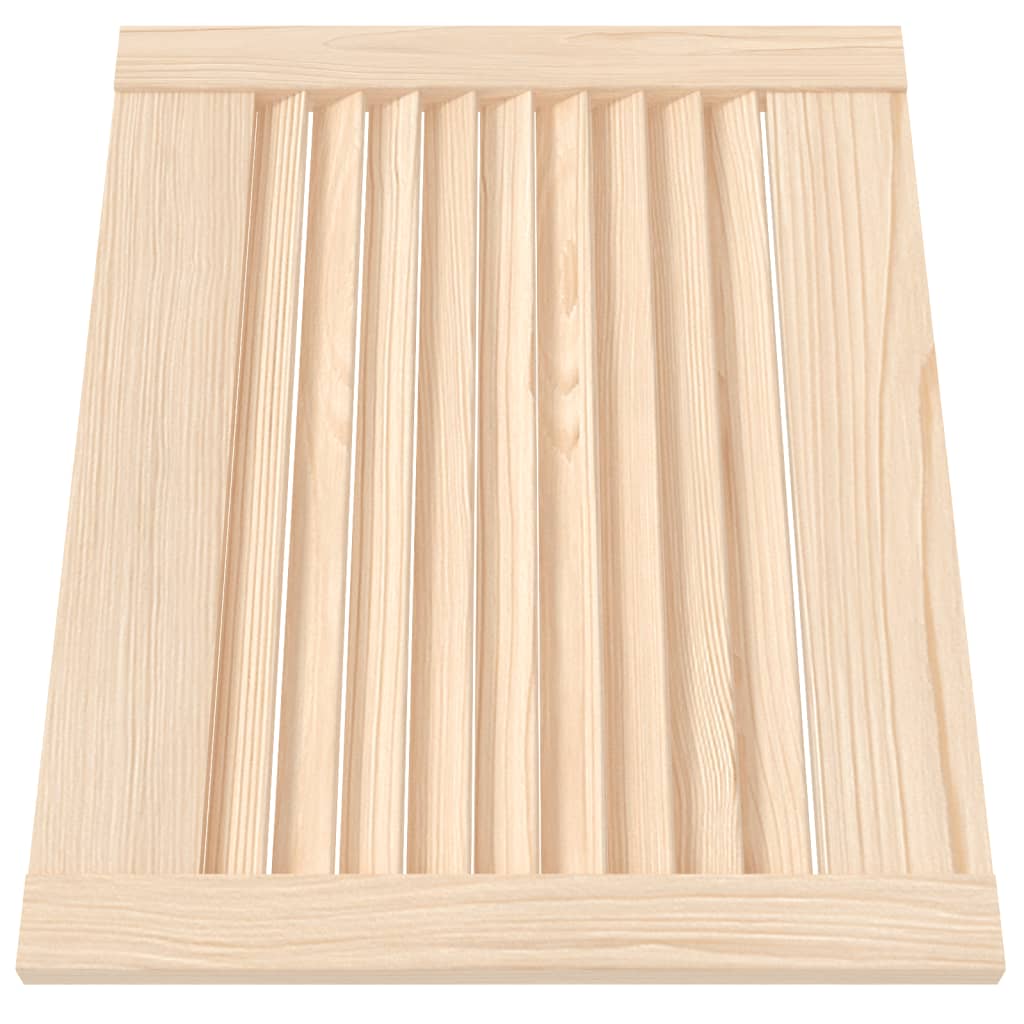 Ante con Design a Lamelle 2 pz 39,5x49,4 cm in Legno di Pino
