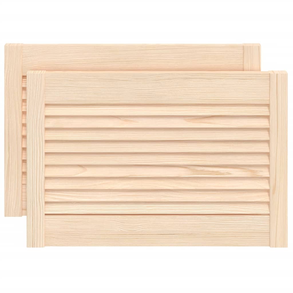 Ante con Design a Lamelle 2 pz 39,5x59,4 cm in Legno di Pino