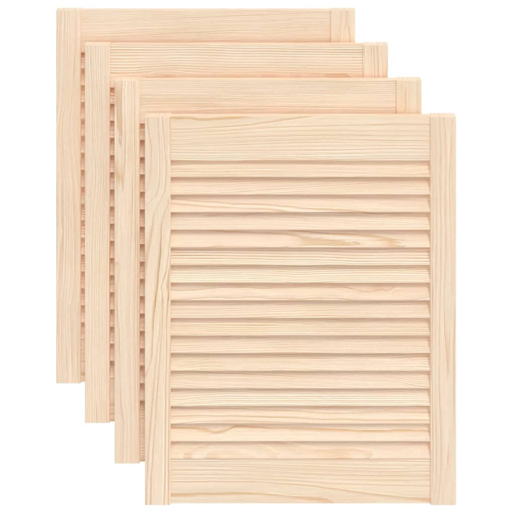 Ante con Design a Lamelle 4 pz 61,5x49,4 cm in Legno di Pino