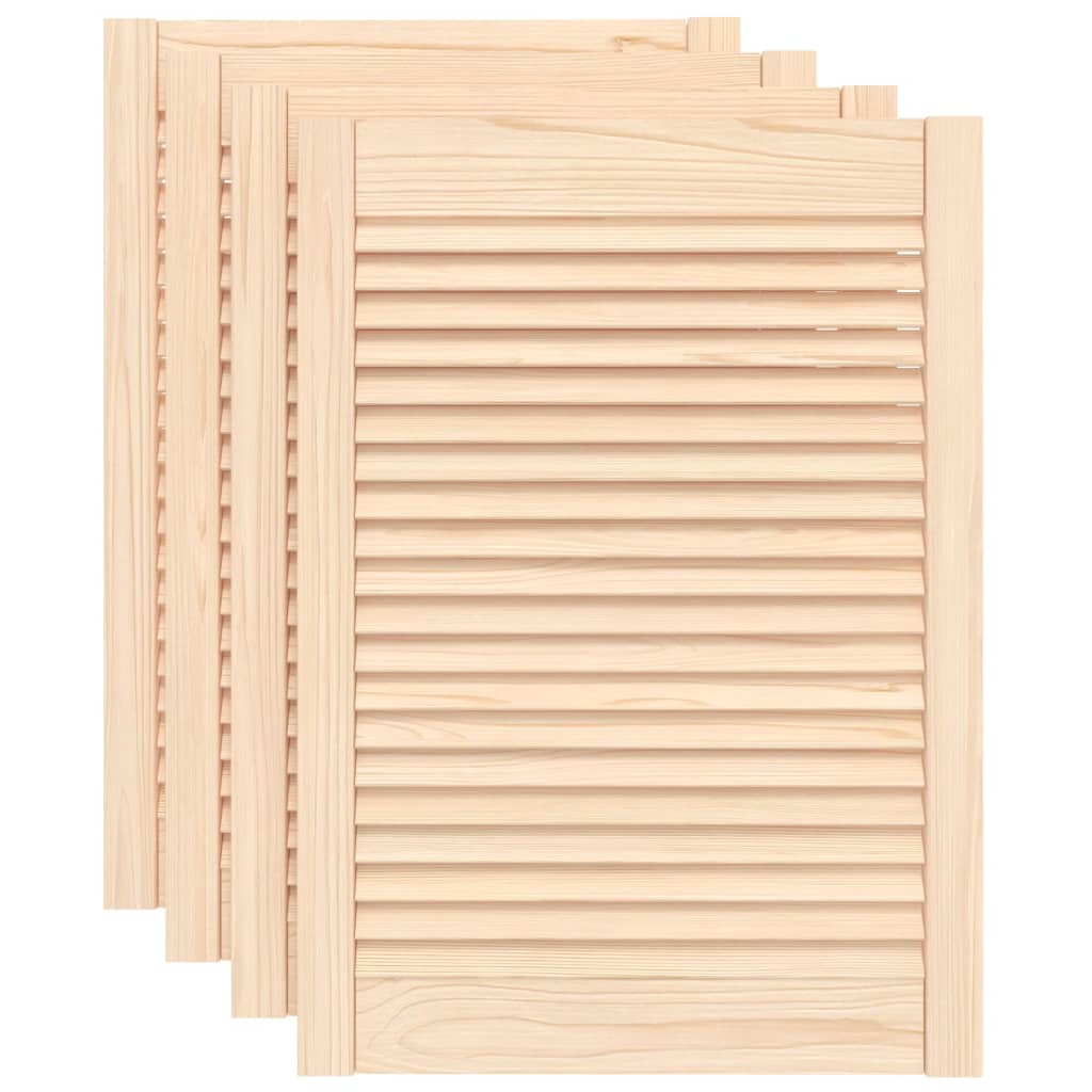 Ante con Design a Lamelle 4 pz 69x49,4 cm in Legno di Pino