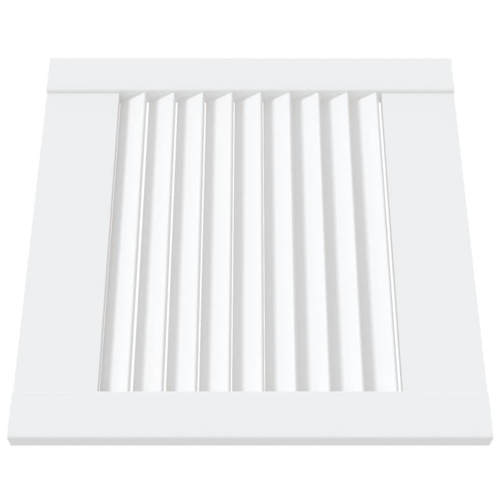 Ante a Lamelle 4 pz Bianche 39,5x39,4 cm in Legno di Pino