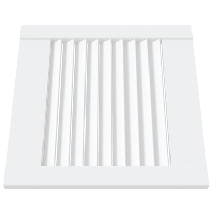 Ante a Lamelle 4 pz Bianche 39,5x39,4 cm in Legno di Pino