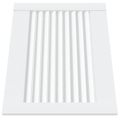 Anta a Lamelle Bianca 39,5x49,4 cm in Legno di Pino
