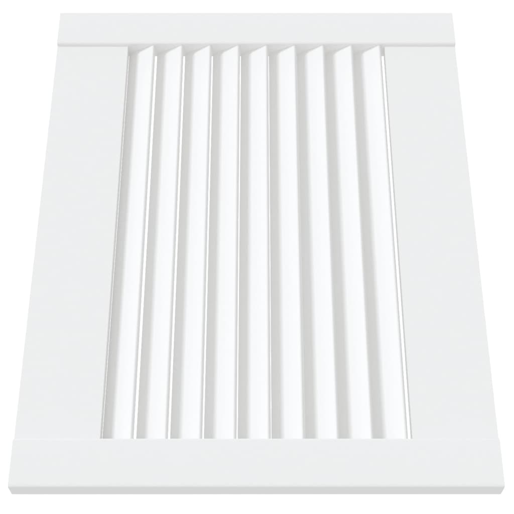 Ante a Lamelle 2 pz Bianche 39,5x49,4 cm in Legno di Pino