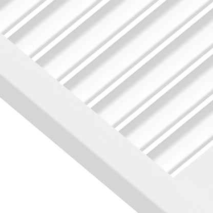 Ante a Lamelle 2 pz Bianche 39,5x49,4 cm in Legno di Pino