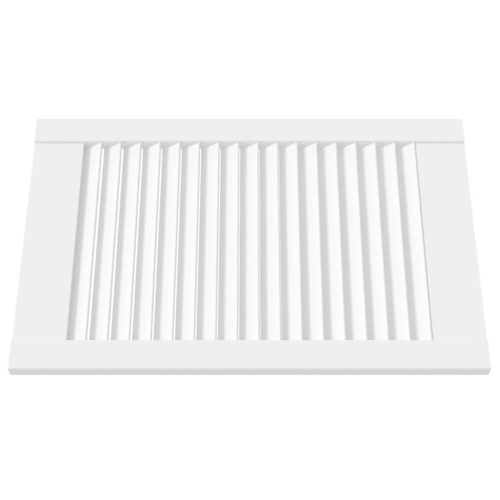 Ante a Lamelle 2 pz Bianche 61,5x39,4 cm in Legno di Pino