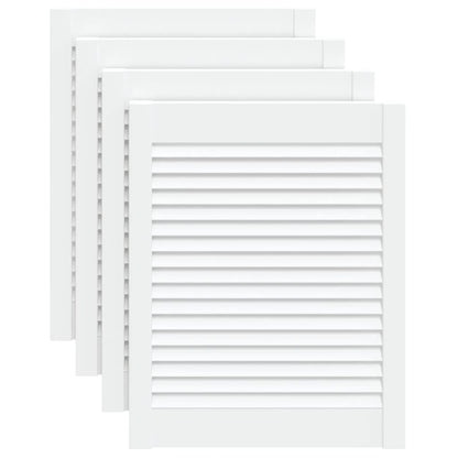 Ante a Lamelle 4 pz Bianche 61,5x49,4 cm in Legno di Pino
