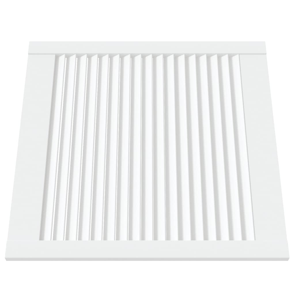 Ante a Lamelle 4 pz Bianche 61,5x59,4 cm in Legno di Pino
