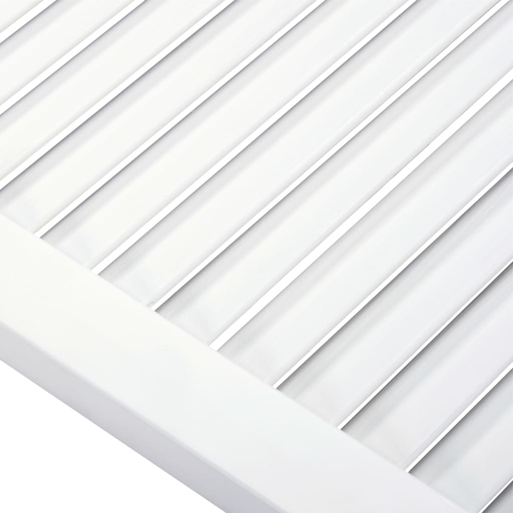 Ante a Lamelle 2 pz Bianche 69x39,4 cm in Legno di Pino
