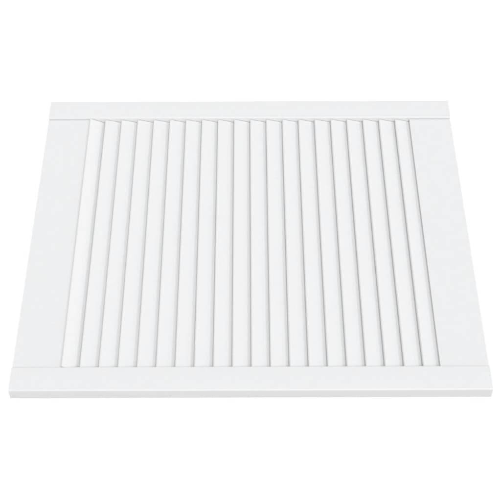 Ante a Lamelle Bianche 2 pz Bianche 69x59,4 cm Legno di Pino