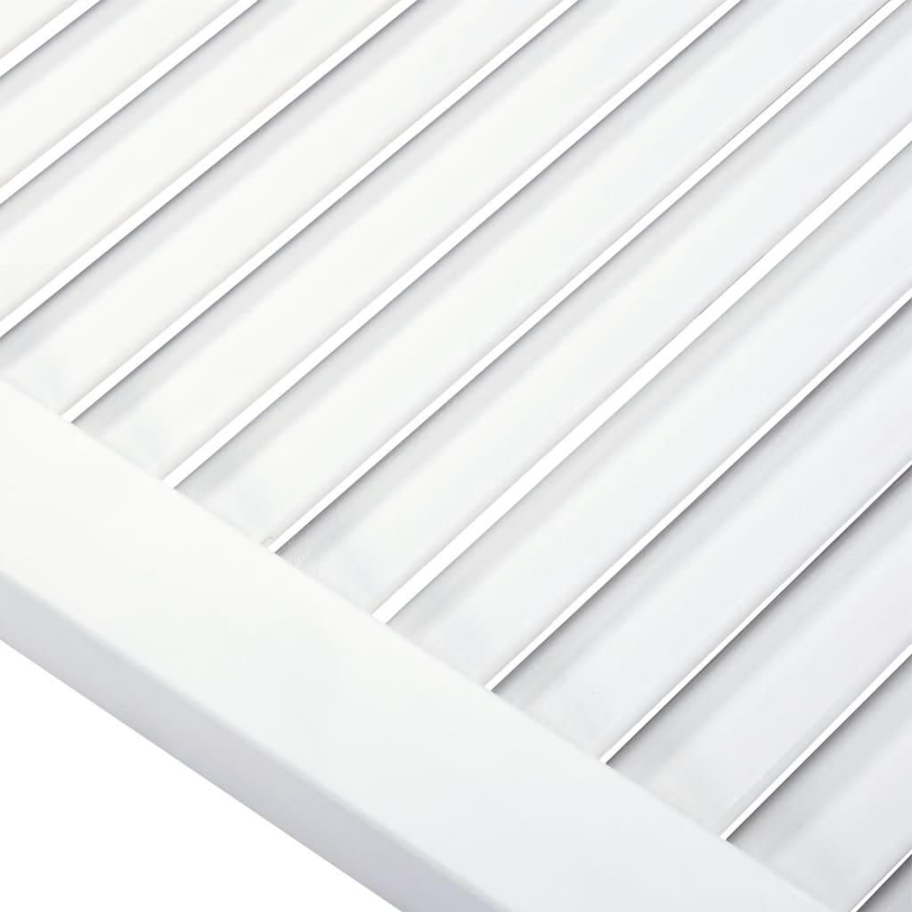 Ante a Lamelle Bianche 2 pz Bianche 69x59,4 cm Legno di Pino