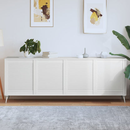 Ante a Lamelle 4 pz Bianche 69x59,4 cm in Legno di Pino