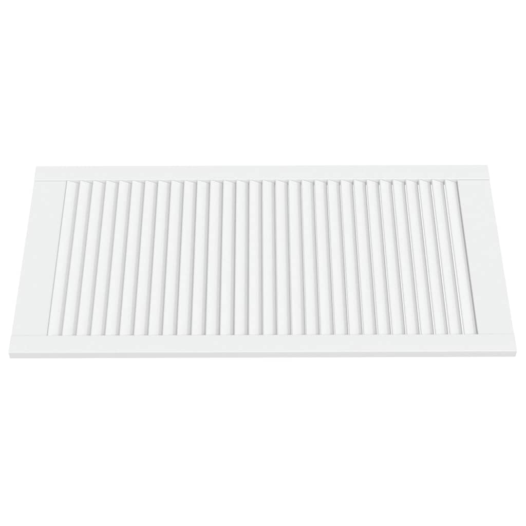 Ante a Lamelle 2 pz Bianche 99,3x49,4 cm in Legno di Pino
