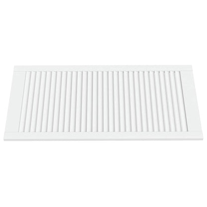 Ante a Lamelle 2 pz Bianche 99,3x49,4 cm in Legno di Pino