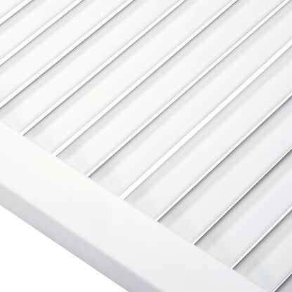 Ante a Lamelle 2 pz Bianche 99,3x49,4 cm in Legno di Pino