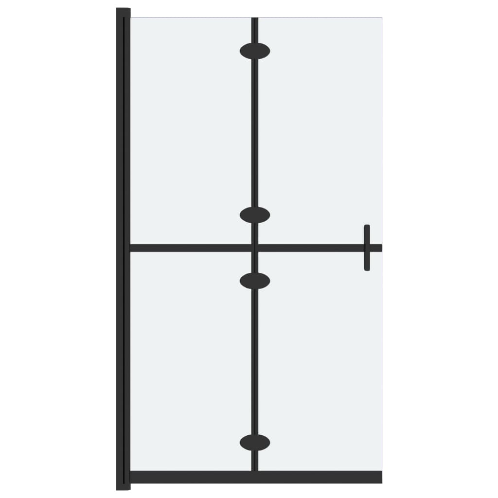 Parete per Doccia Walk-in Pieghevole in Vetro ESG 110x190 cm