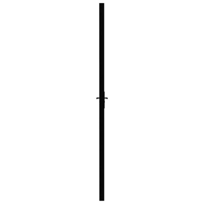 Porta da Interno ESG Vetro e Alluminio 93x201,5 cm Nera