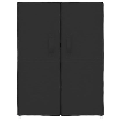 Scarpiera Nera 60x28x90 cm Tessuto