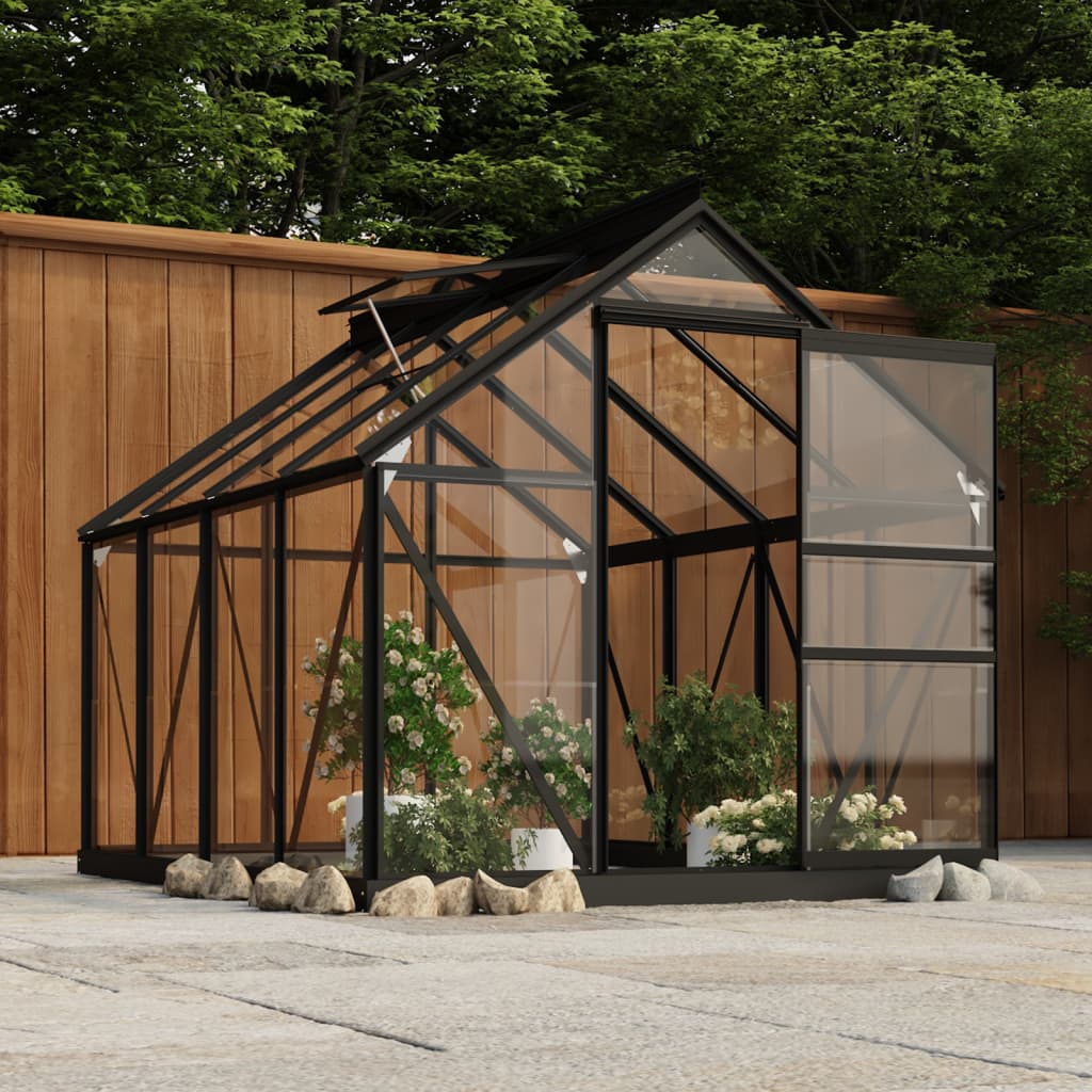 Telaio Serra con Base Antracite 155x103x191 cm in Alluminio