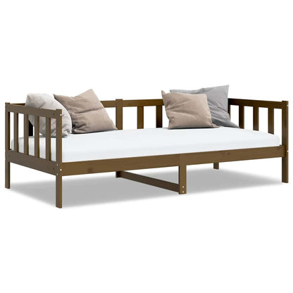Dormeuse Marrone Ambra in Legno Massello di Pino 90x200 cm