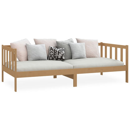 Dormeuse Marrone Ambra in Legno Massello di Pino 90x200 cm