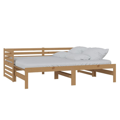 Dormeuse Estraibile senza Materasso Marrone Ambra 2x(90x200) cm