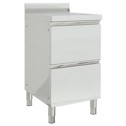 Mobili da cucina commerciali 2 pz 50x60x96 cm in acciaio inox